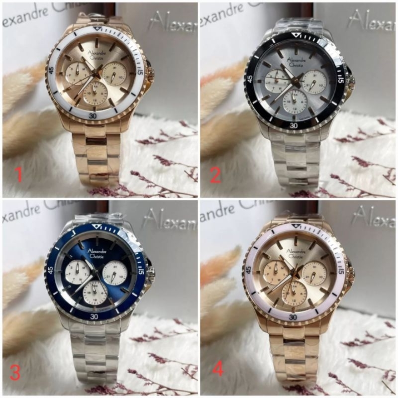 Jam Tangan Wanita Alexandre Christie AC2a54 AC 2a54 Original