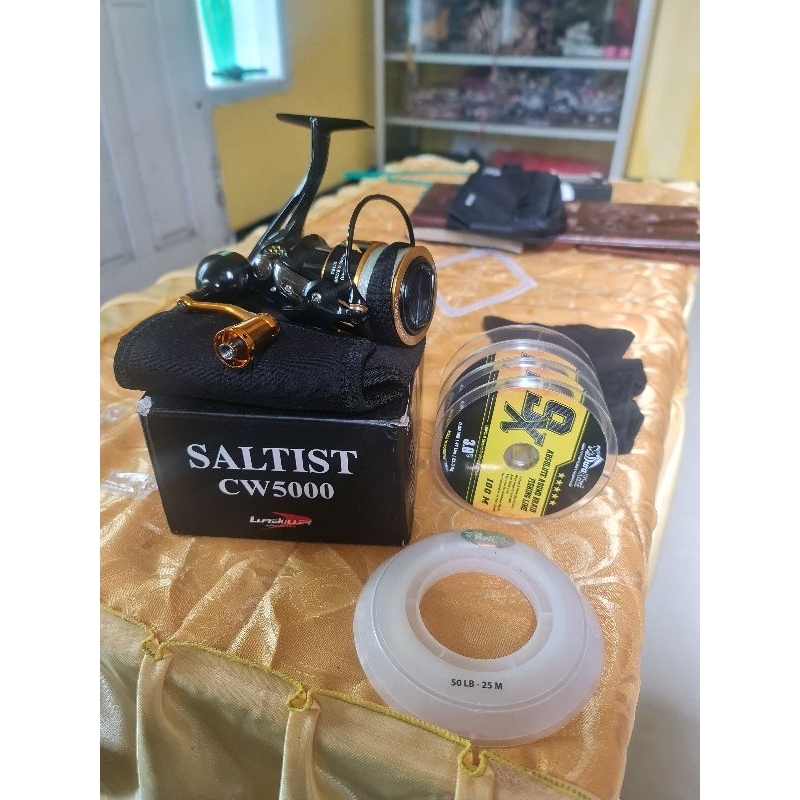 reel lurekiller saltist cw 5000 include pe 3 duraking x9 300m