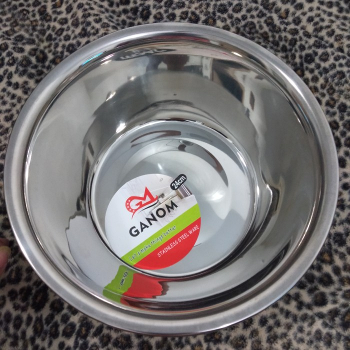 Baskom Stainless / Mixing Bowl GANOM  24CM