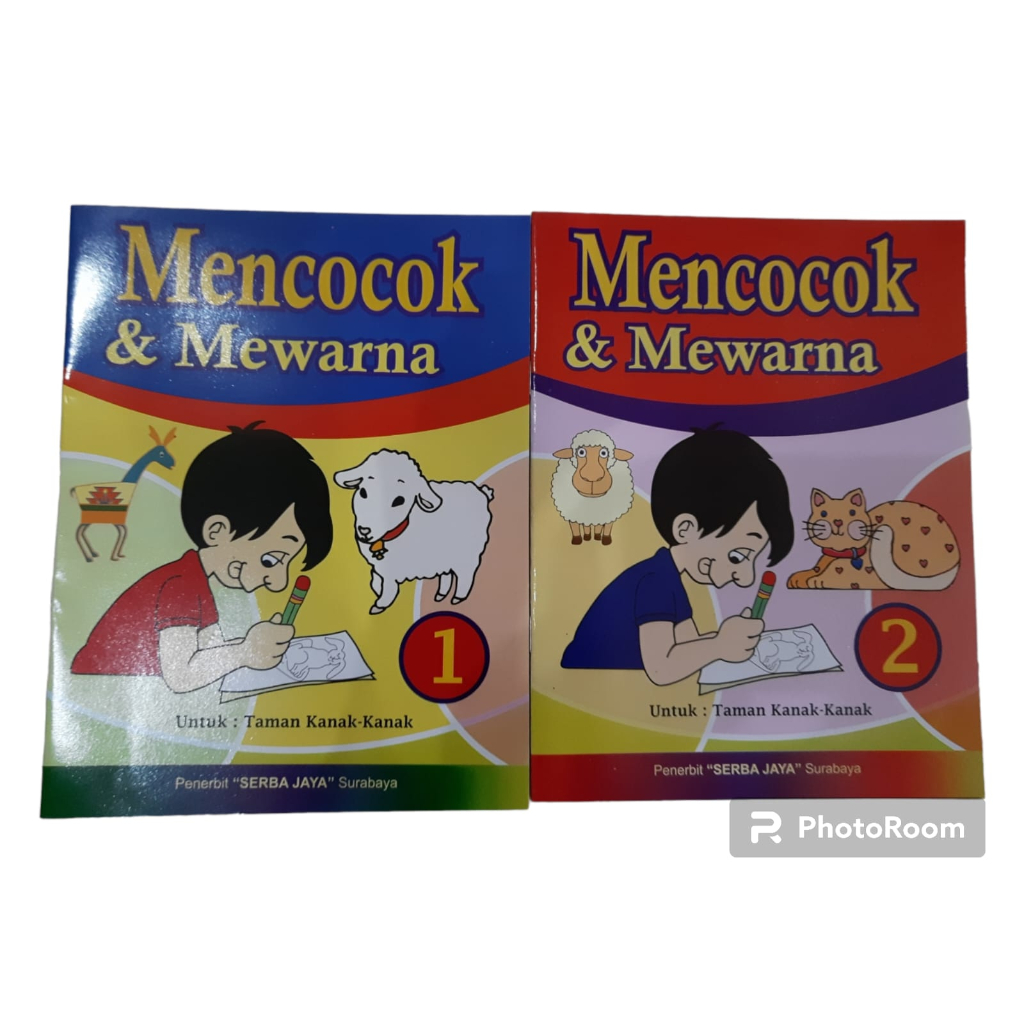 Jual Buku Edukasi Edukatif Buku Mencocok dan Mewarnai Gambar murah di Makassar