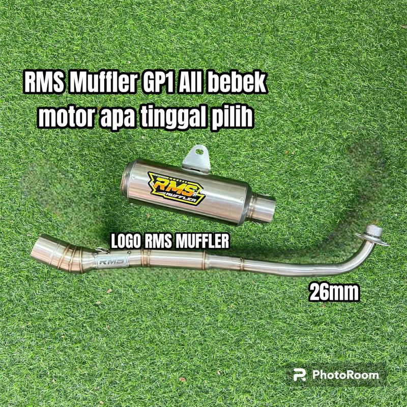 KNALPOT RMS MUFFLER VEGA R JUPITER Z GRAND ASTREA SUPRA 125 KARISMA REVO BLADE SMASH SHOGUN GP1 ENGK