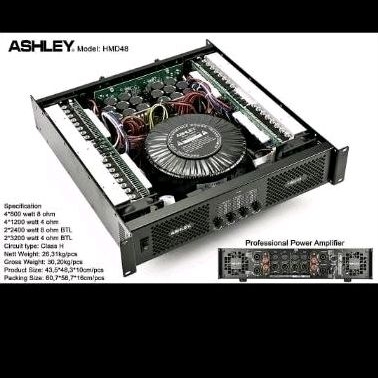power amplifier ashley 4 channel HMD-48