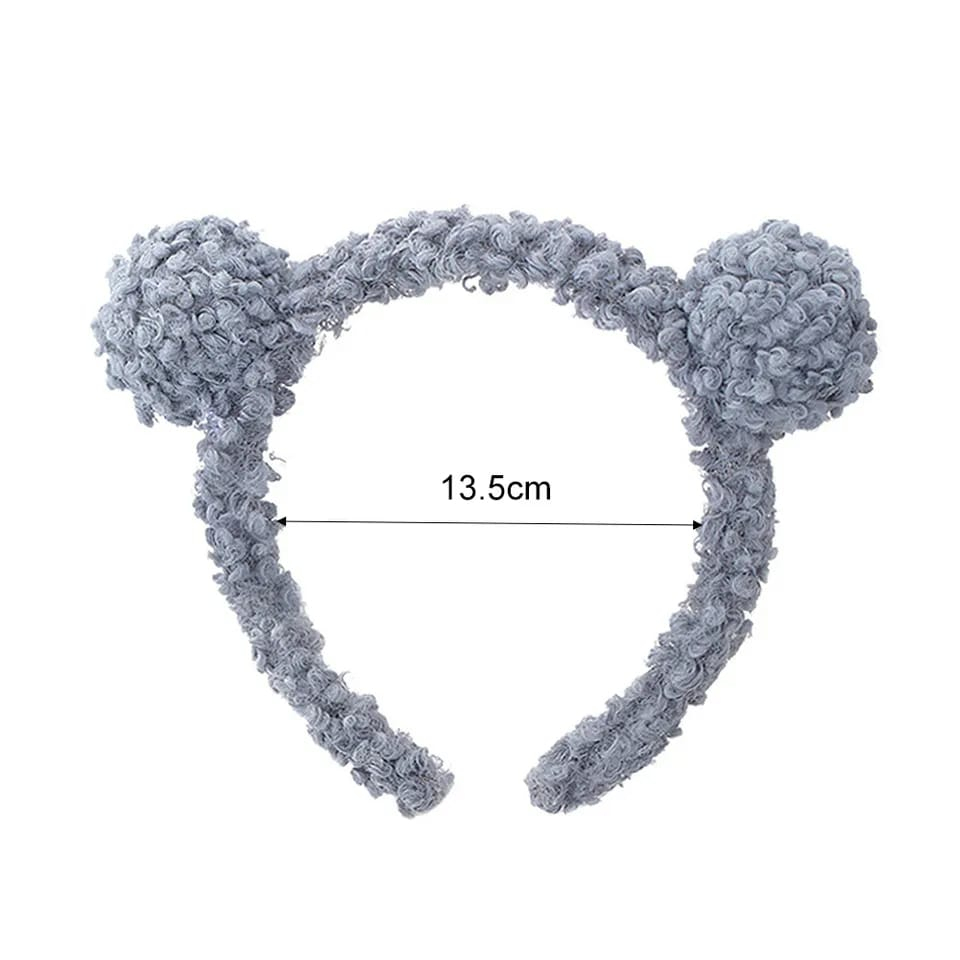 Bando Telinga Beruang Bear bulu korea kekinian Bandana Aksesoris Rambut Import S1025