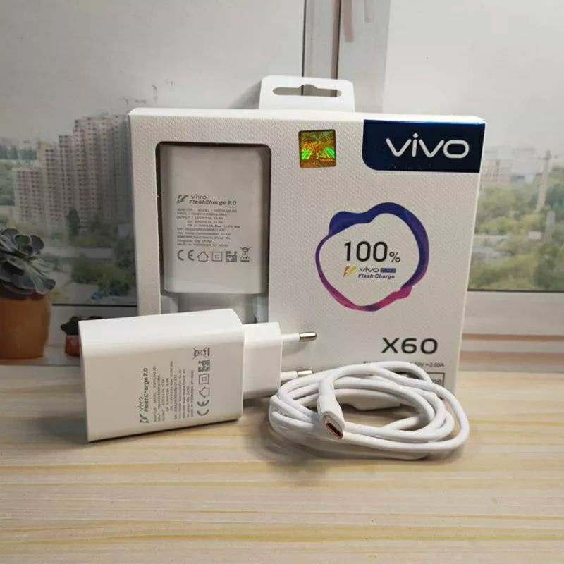 Charger VIVO Y12 Y19 y17 Y21 Y71 Support Semua hp FLASH CHARGER  ORIGINAL SUPER VOOC MICRO USB TYPE C