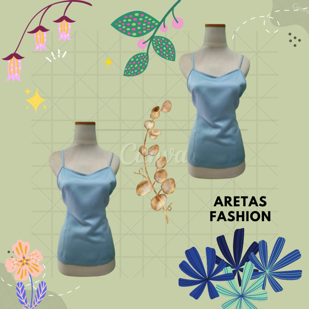 DALEMAN KEBAYA/TANKTOP BIRU MUDA