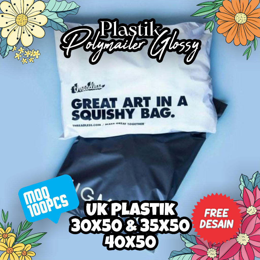 

Polymailer Plastik kemasan Bungkus Sablon custome Kualitas HDPE gratis Desain
