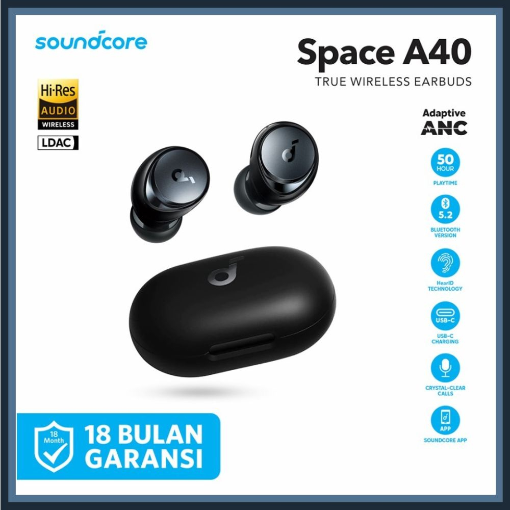 Earphone TWS Anker ANC Soundcore Space A40 - A3936