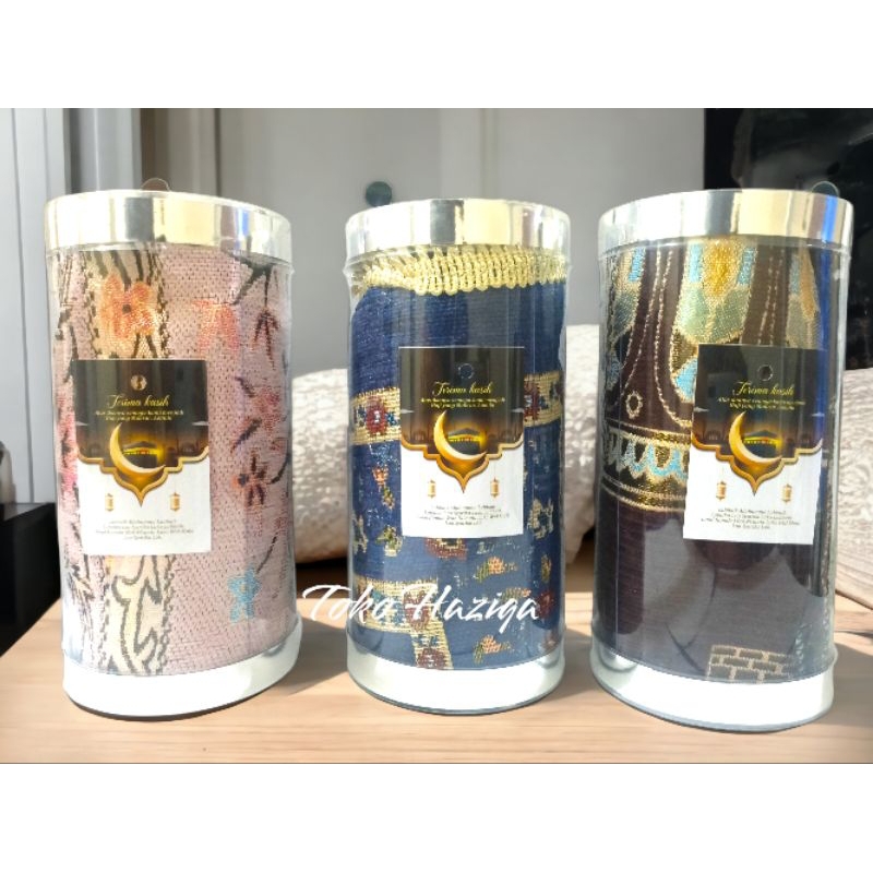 souvenir sajadah Turkey tambang tabung mika / oleh oleh haji / hampers sajadah  Turkey / souvenir ta