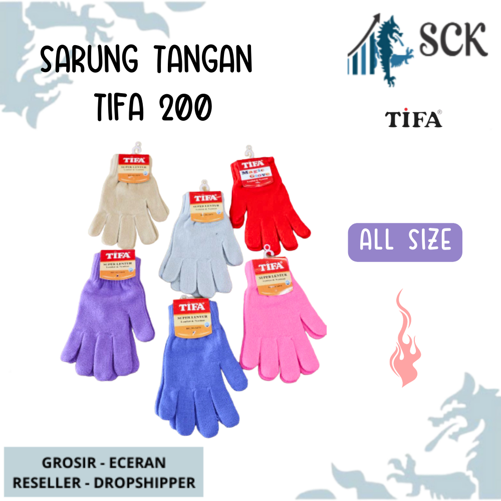 Sarung Tangan TIFA 200 WARNA / Kaos Tangan Dewasa Warna Warni Cerah Gelap POLOS BAHAN SPANDEX Perempuan Perlengkapan Otomotif - sckmenwear GROSIR