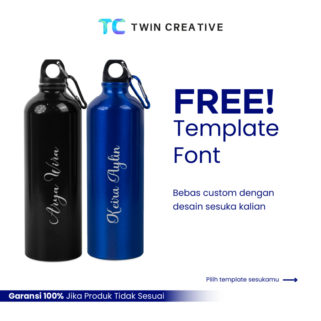 Tumbler Sport Stainless 750ml Custom Print - Sport Bottle Print