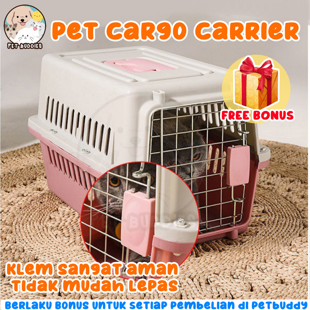 [FREE BONUS]Pet Cargo Kandang Kucing/Anjing EXTRA SPACE Pet Carrier