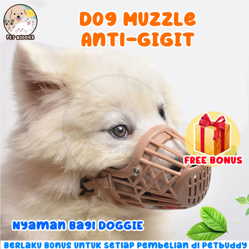 Dog Muzzle Brongsong Penutup Mulut Anjing Anti Gigit