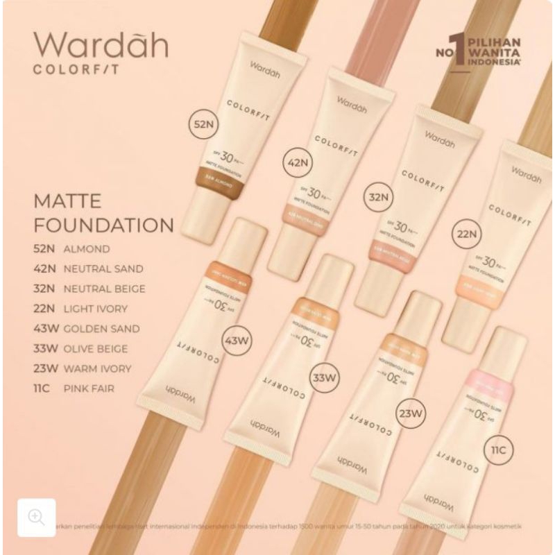Wardah Colorfit Matte Foundation