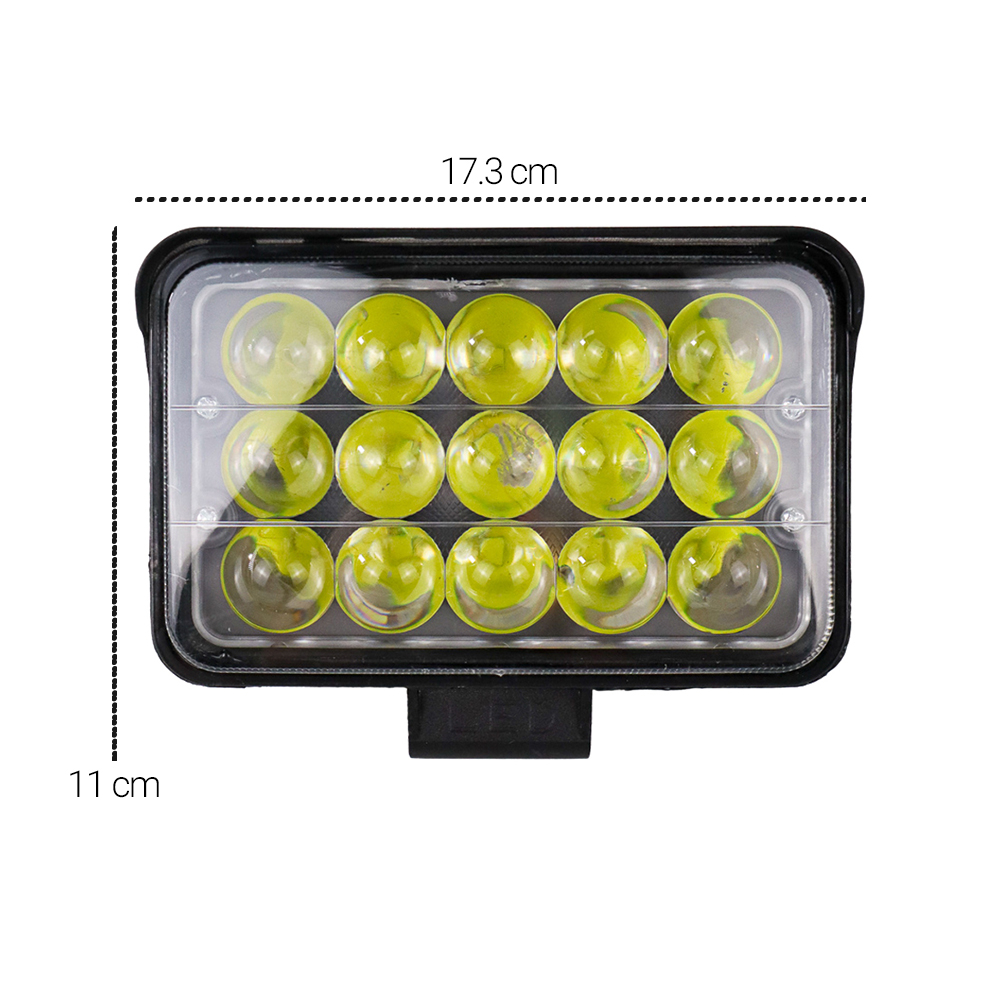 Lampu Sorot Floodlight IP67 Cool White 15 LED 45W / lampu led sorot / floodlight / outdoor / lapangan COB SMD super terang jarak jauh / LAMPU SOROT PANEL LED FLOODLIGHT KABEL JEPIT AKI / LAMPU LED SOROT/LAMPU TEMBAK FLOOD LIGHT/PANCARAN SOROT