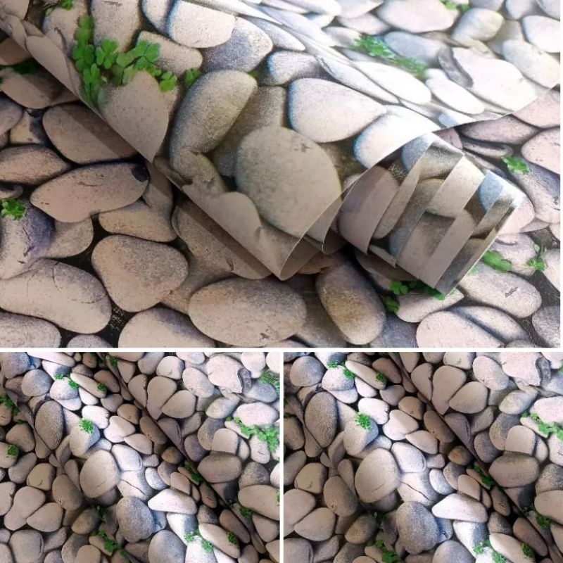 Wallpaper Dinding Wallpaper Sticker Dinding Motif Batu Marmer Marble Kerikil Cantik Cocok Di Ruang T