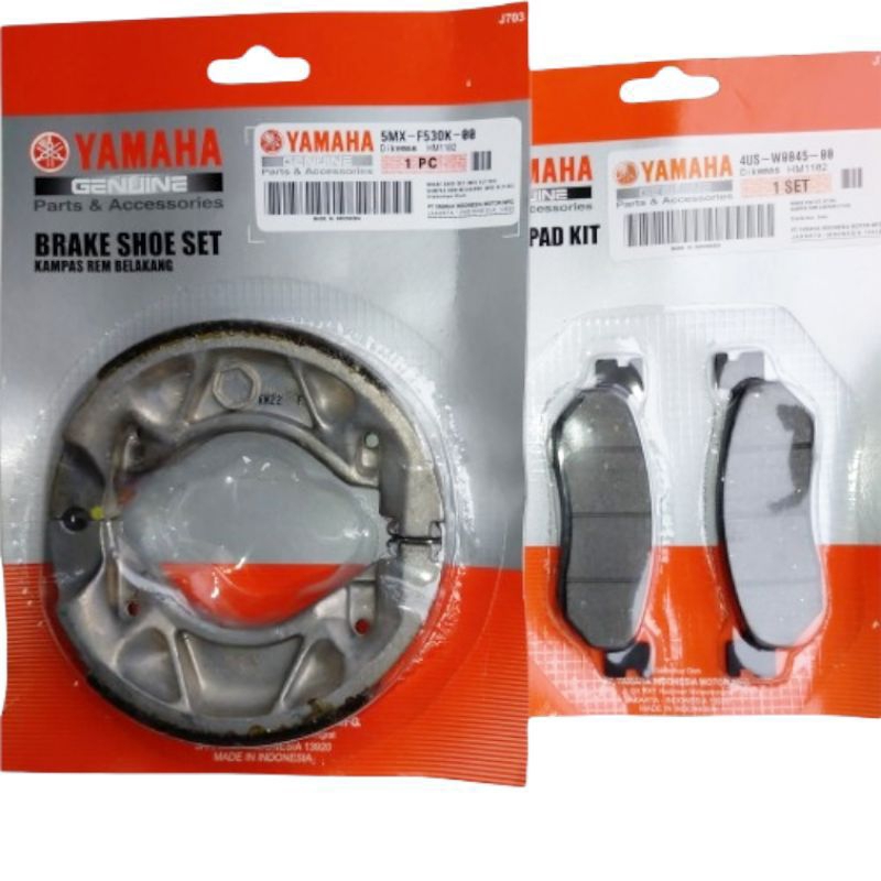 Kampas Rem Depan + Belakang Jupiter z Vega R Lama