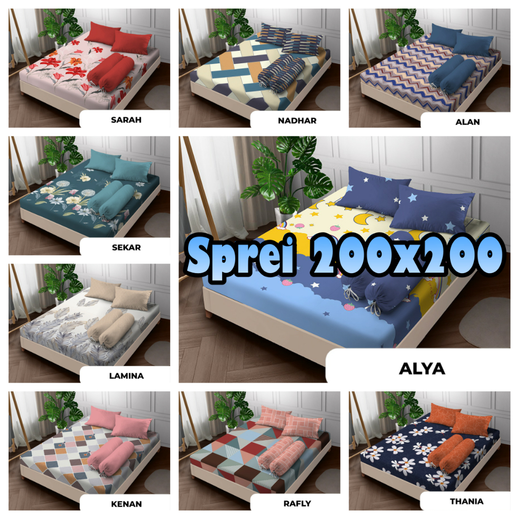 Sprei Kintakun D'luxe Ukuran Extra King 200x200 Tinggi 20cm