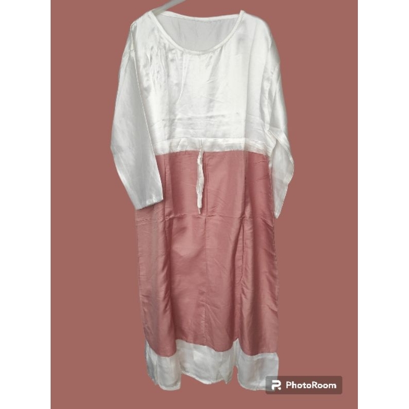 Dress gamis satin big size reject