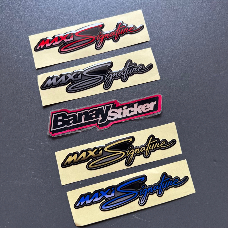 Stker Sticker Emblem MAXI SIGNATURE timbul