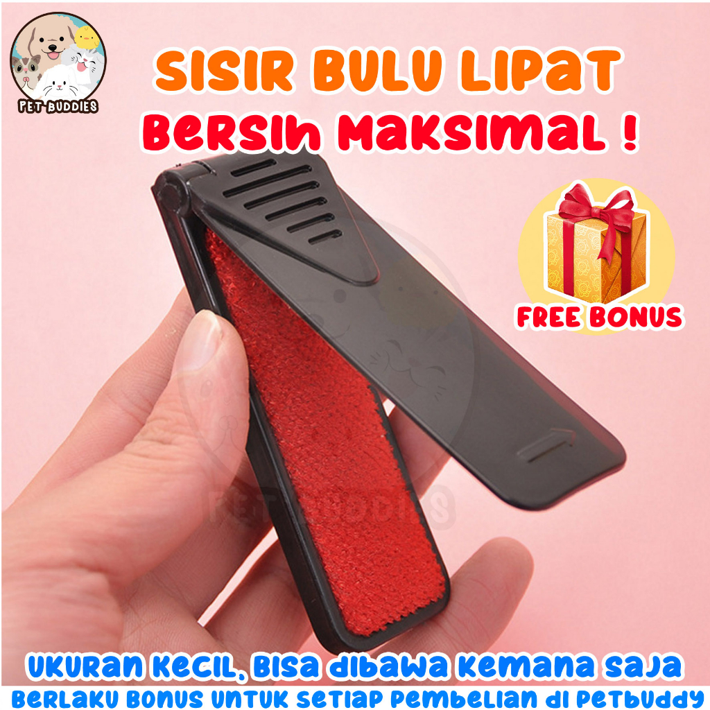 Foldable Brush Sisir Grooming Kucing/Anjing Lipat Lembut