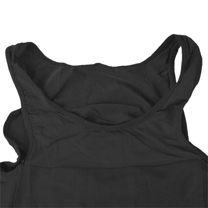 Baju T-Shirt Korset Pembentuk Tubuh Body Shaper - YB-76 - Black