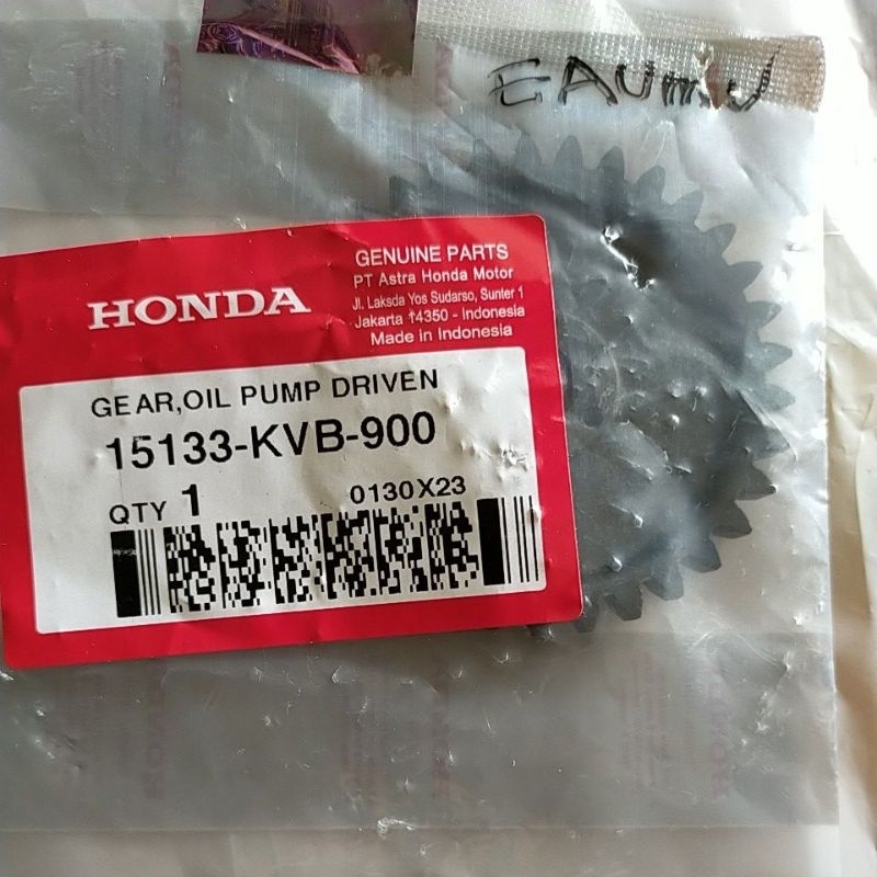 Gigi Pompa Oli Gear Oil Pump Driven Vario ,Vario Techni 110