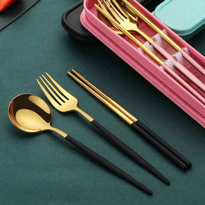 KISOL Cutlery Set Peralatan Makan model Korea Set KCS 301