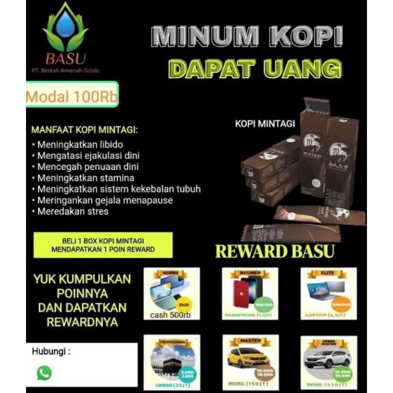 KOPI MINTAGI DENGAN RED GINSENG ALAMI