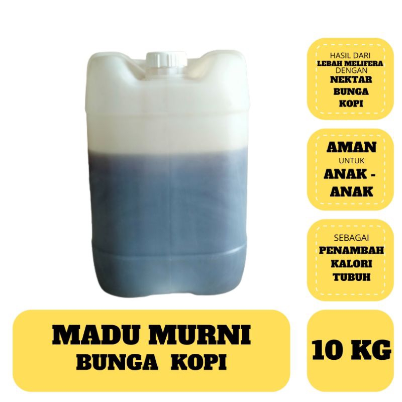 

Madu Murni Bunga Kopi dari Tawon Melifera kemasan 10kg