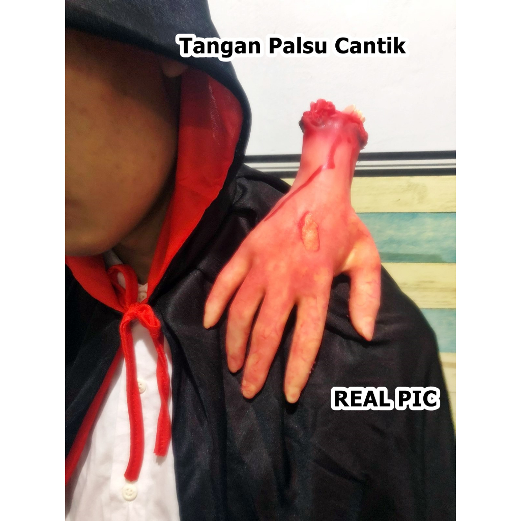 Tangan Jari dan Kuku Palsu Prank Toys Properti Halloween