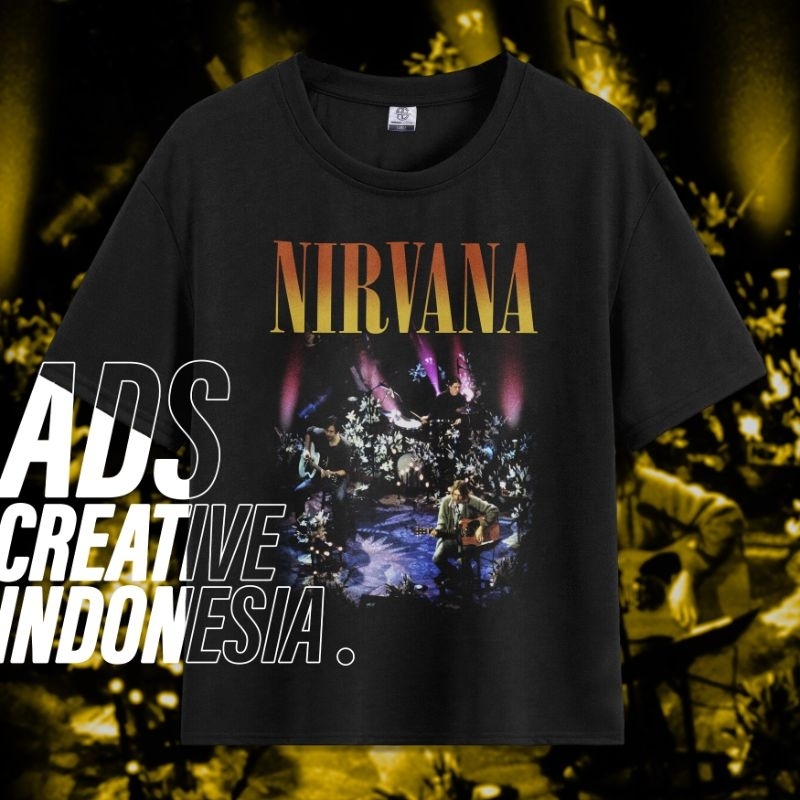 Kaos NIRVANA l Nirvana Bootleg Vintage Tshirt l Kaos Bootleg l Kaos Vintage l WEW13