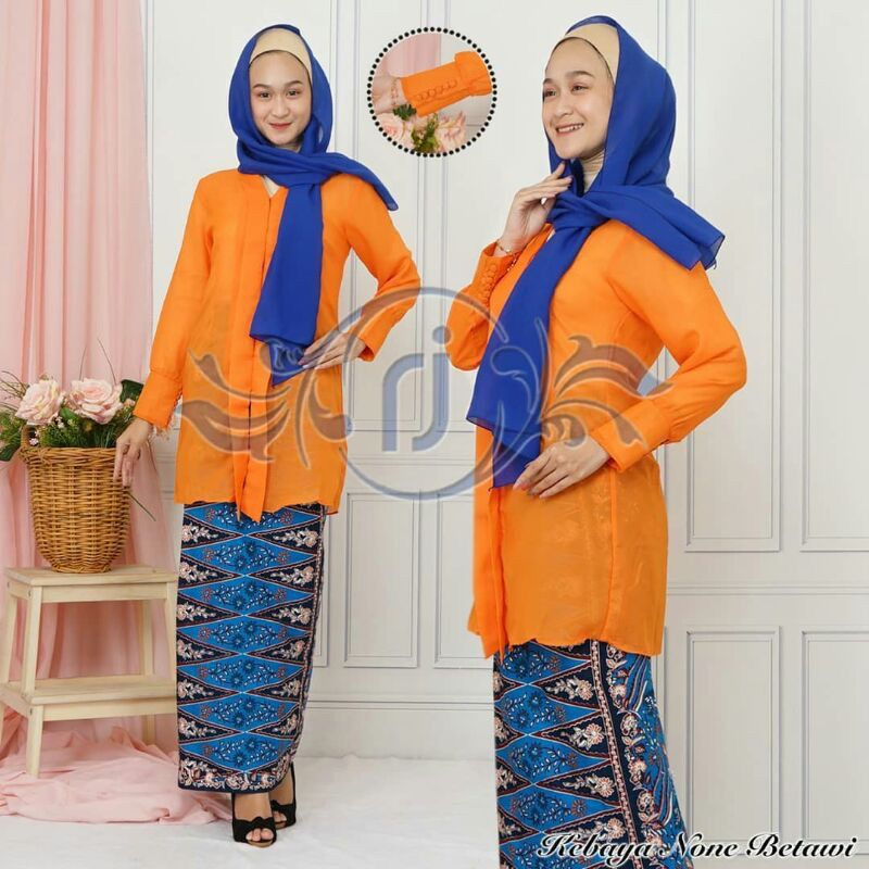 Style queen-Setelan Kebaya None + Selendang/Kerudung