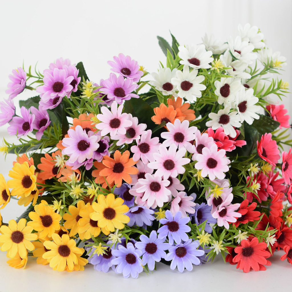 Bunga Buket Chrisanthemum Krisan Hias Properti Foto Produk Studio Artificial Flower BG11