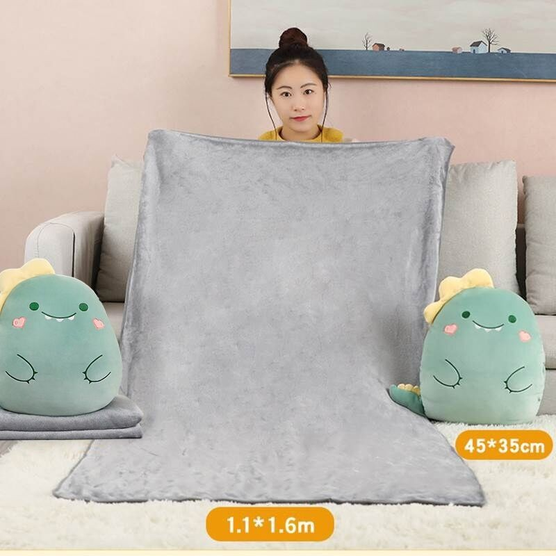 BONEKA BANTAL SELIMUT 2 IN 1 BALMUT TRAVEL BEDCOVER LIPAT ANAK KARAKTER LUCU