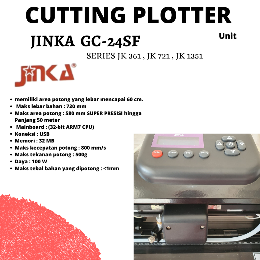 Cutting Plotter JINKA GC-24sf JK 721 AUTO CONTOUR CUT