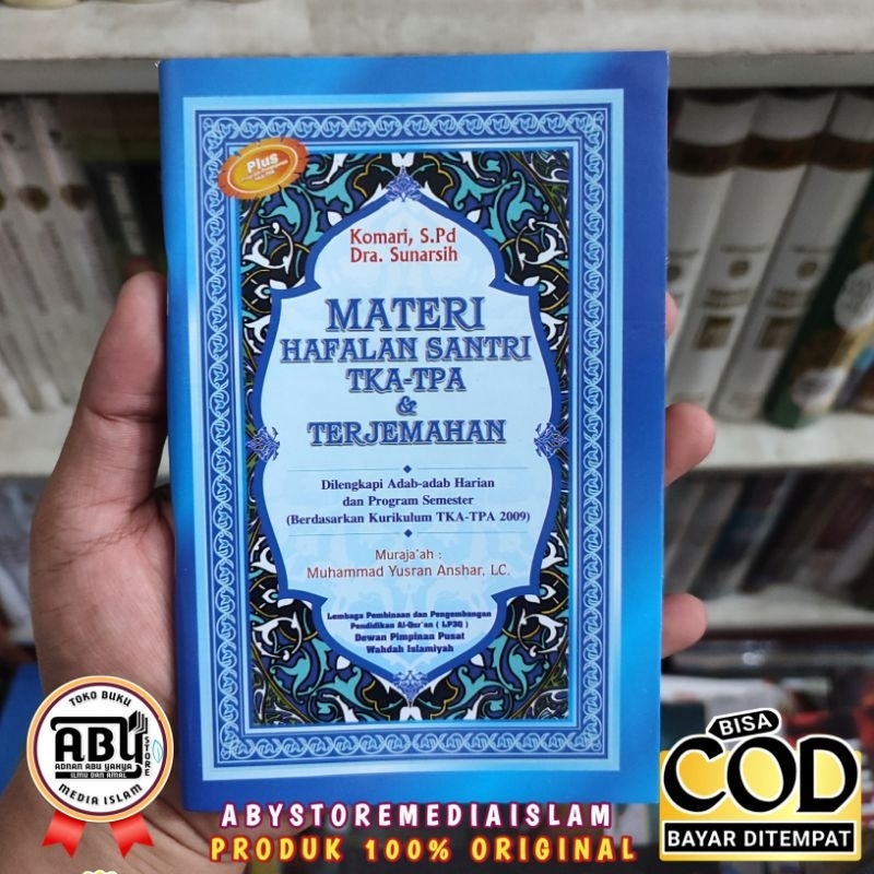 MATERI HAFALAN SANTRI TKA TPA DAN TERJEMAHAN BUKU SAKU BUKU KECIL UKURAN A6 SAKU