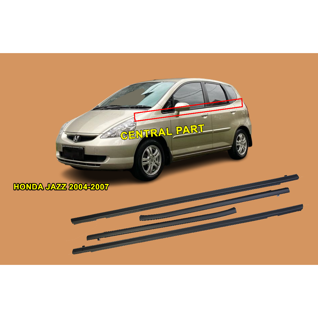 pelipit karet kaca list kaca luar jazz gd3 2004 2005 2006 2007