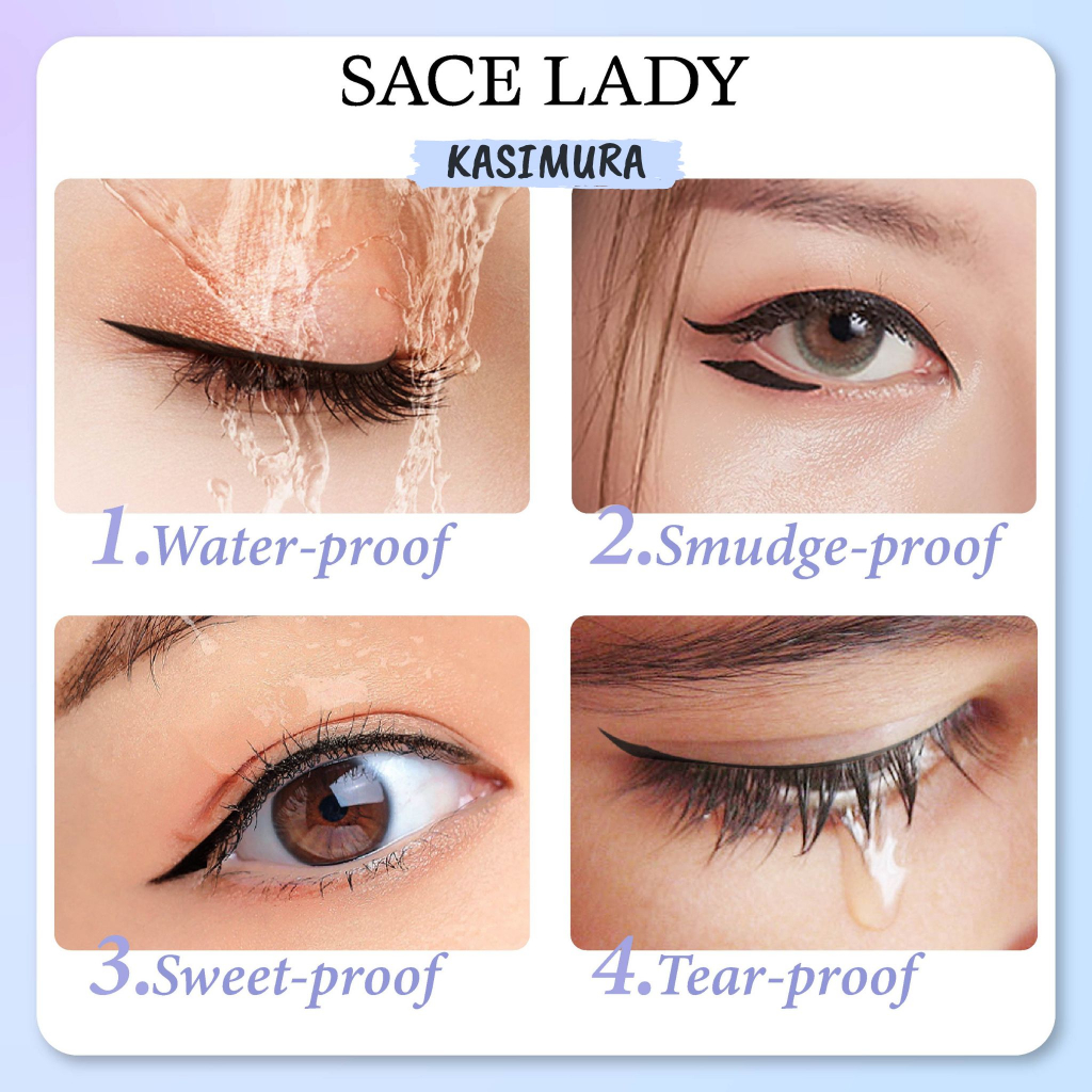 Stamp Eyeliner Waterproof Double Head Eyeliner - Kasimura