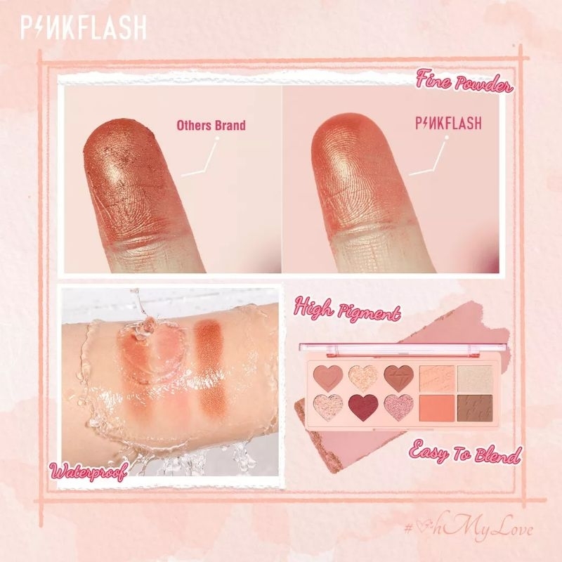 PINKFLASH MULTI FACE PALETTE EYESHADOW BLUSH HIGHLIGHTER CONTOUR