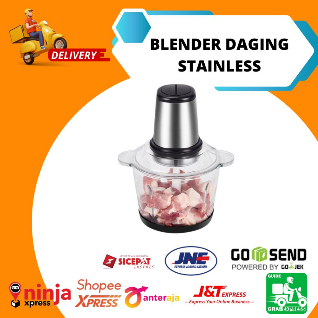 Blender Elektrik Penggiling Daging Stainless Steel - Blender Stainless