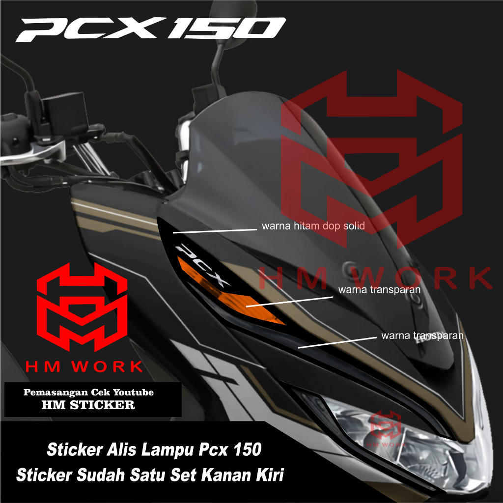 STICKER ALIS HONDA PCX150 SEIN ORANGE