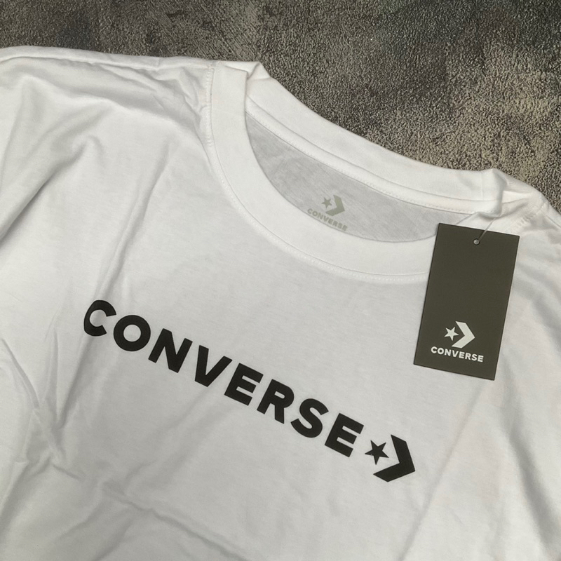 Converse Women's Puff Logo Cropped Tee - Broken White