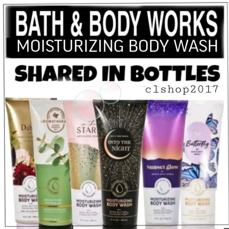 BBW MOISTURIZING BODY WASH SHARE IN BOTTLE 30 ML