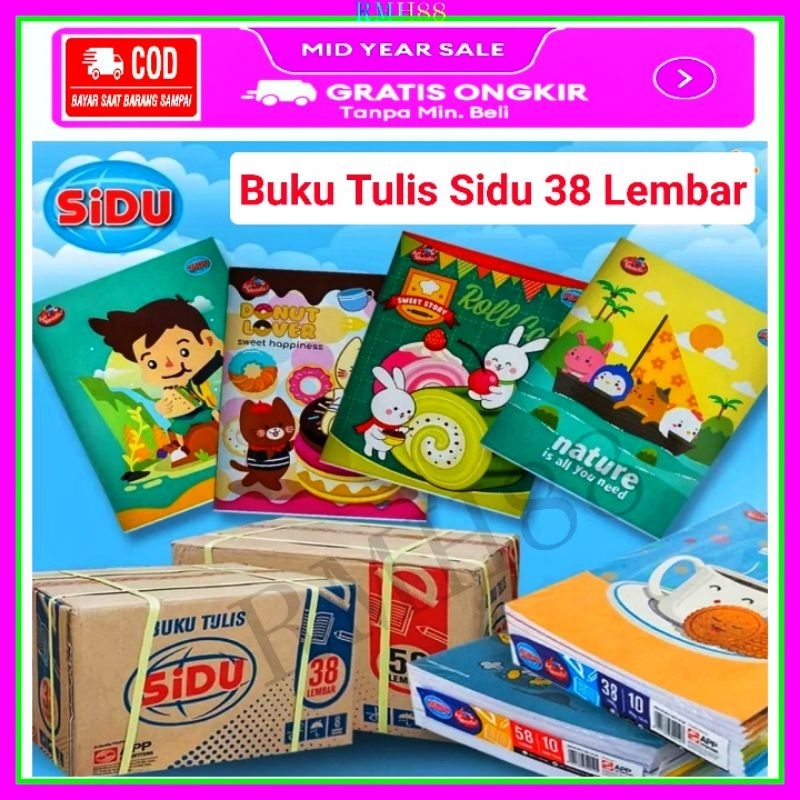 

Buku Tulis SIDU 38 Lembar 1 Pak Isi 10 Buku
