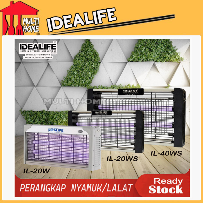 Perangkap Nyamuk dan Lalat Idealife Insect Killer IL20W / IL20WS