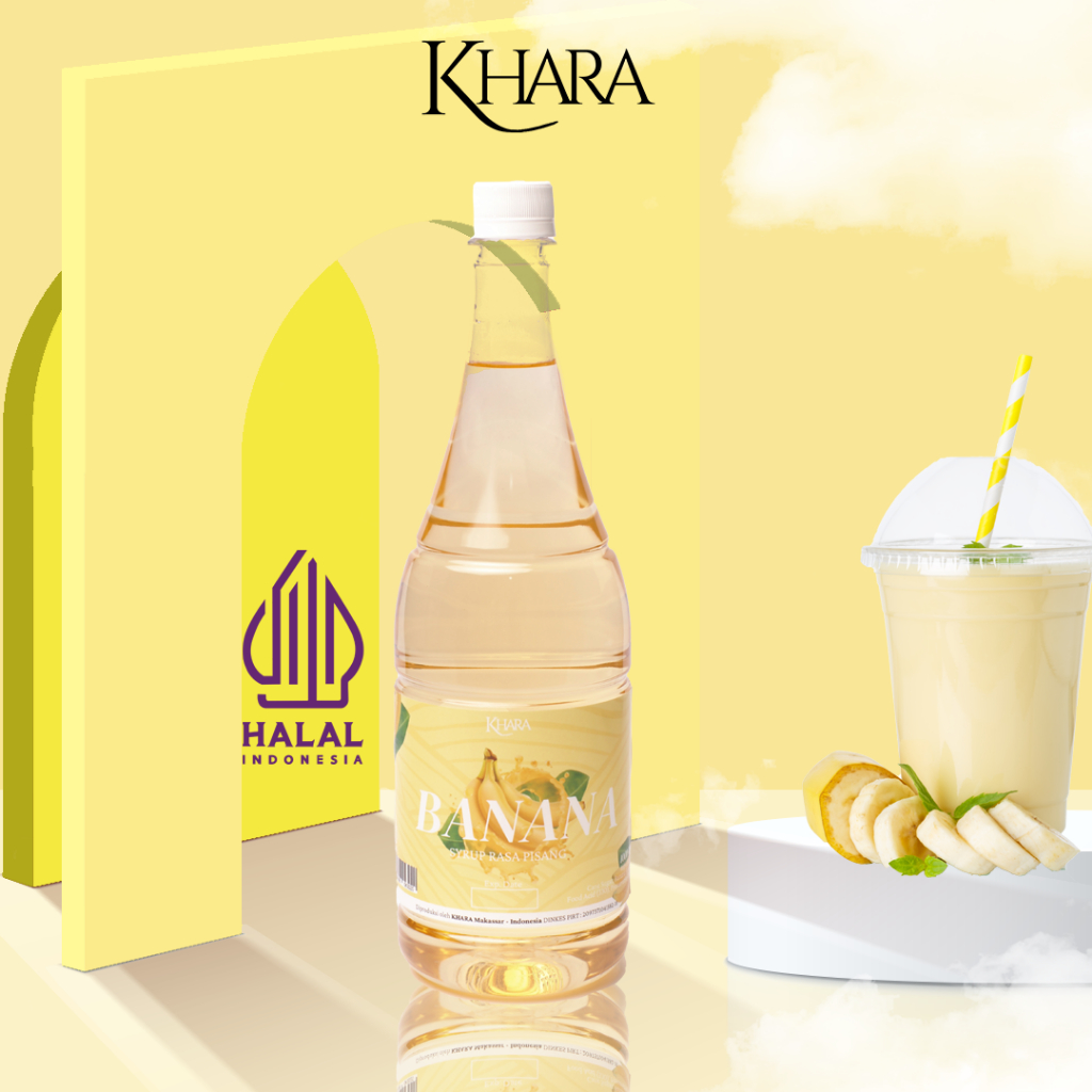 

Sirup Khara Banana 1000ml - Khara Banana Flavoured Syrup 1000ml