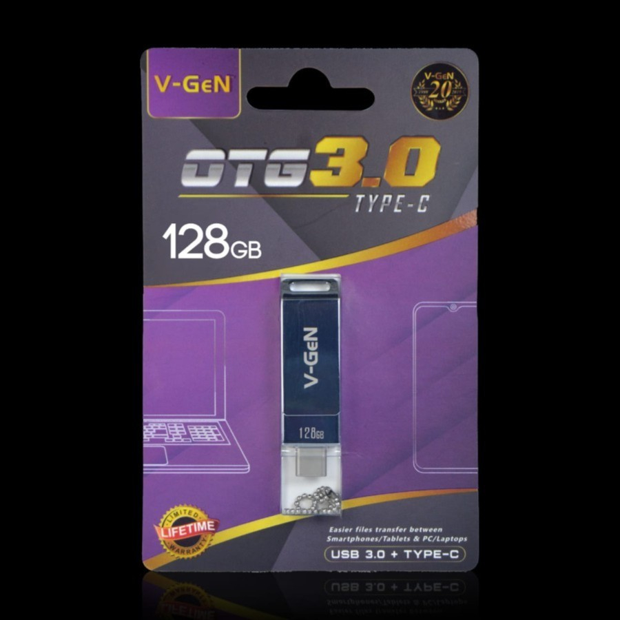 V-Gen Flashdisk USB 3.0 Otg Type C 128GB / Flashdisk OTG Type-c Vgen