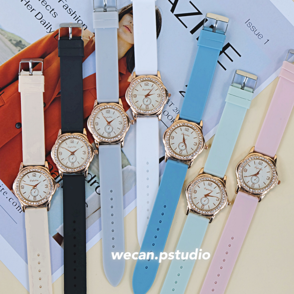 F86 [COD]JAM TANGAN WANITA ROYAL FASHION MURAH MODEL PERMATA JAM TANGAN FASHION MATA TANAM MEWAH