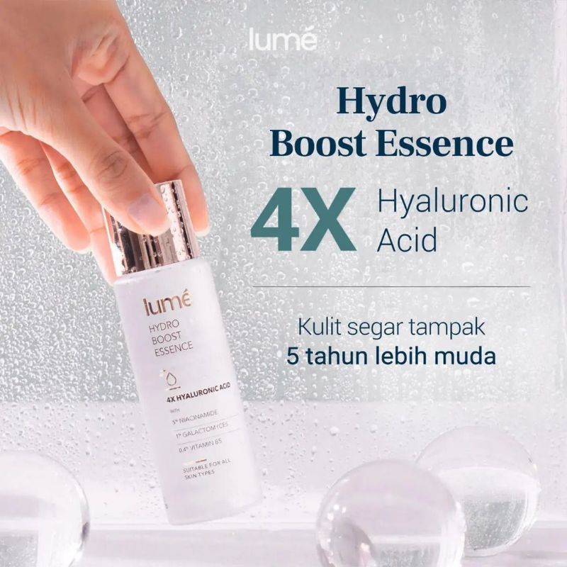 LUME Basic Repair Barrier Set | Lume paket Skincare isi 3 : Sabun Muka Lume, Essence Lume &amp; Pelembab Lume