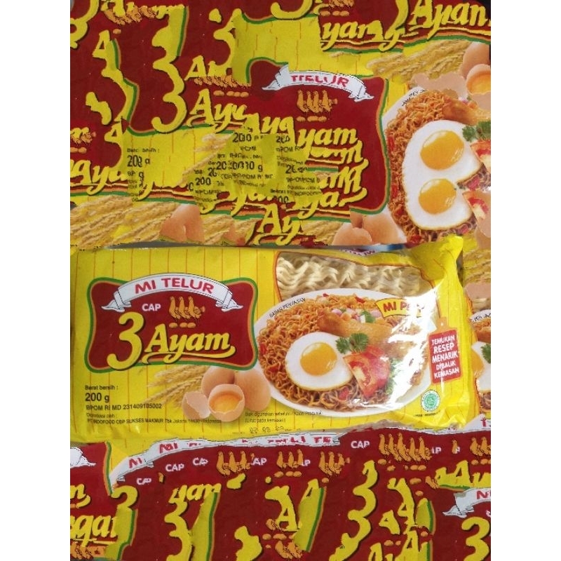 

mi telur cap 3 ayam